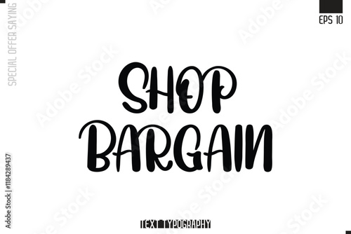 Special Offer Typography Text Script Lettering Design Shop Bargain