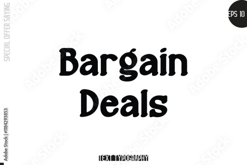 Bargain Deals Special Offer Template Design Banner Typography Text