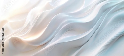 Wallpaper Mural Abstract white background with colorful wavy lines, soft edges, and blurred details. Cinema 4D style with flowing curves, smooth shapes, and gradient colors. Torontodigital.ca