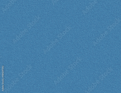 Blue denim seamless pattern. Classic jeans fabric background. Texture of modern cotton cloth material. Blue jean tissue seamless pattern, vector illustration