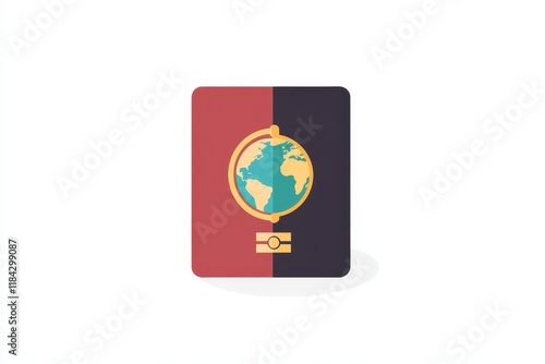 Free Download Modern artistic representation of the globe with colorful background showcasing global unity and exploration - GFXLoad
