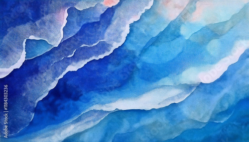 Obraz na płótnie Patterns of turquoise seawater with the movement of waves and foam w salonie