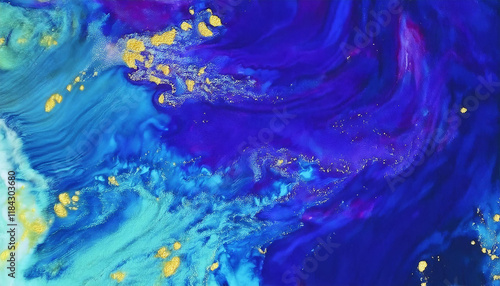 Obraz na płótnie Patterns of turquoise seawater with the movement of waves and foam w salonie