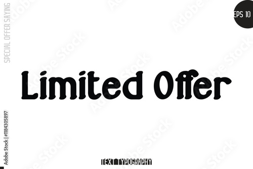 Limited Offer Special Offer Template Design Banner Typography Text