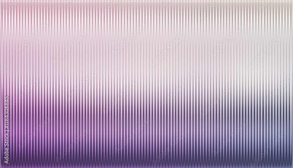 Fototapeta premium Vector ribbed glass texture background. purple ribbed glass. Natural color. Mesh gradient. acrylic ribbed bath surface. Reeded glass background semitransparent overlay. Bath wall window