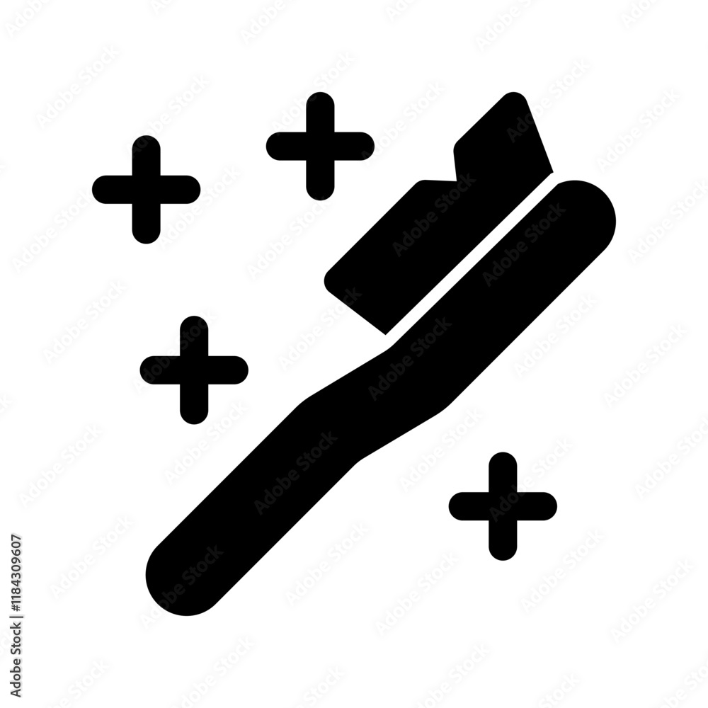 Obraz premium Toothbrush icon template