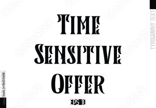 Sale Template Design Banner Typography Text Time-Sensitive Offer