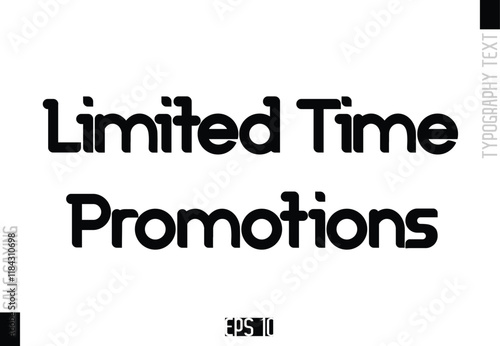 Sale Template Design Banner Typography Text Limited Time Promotions