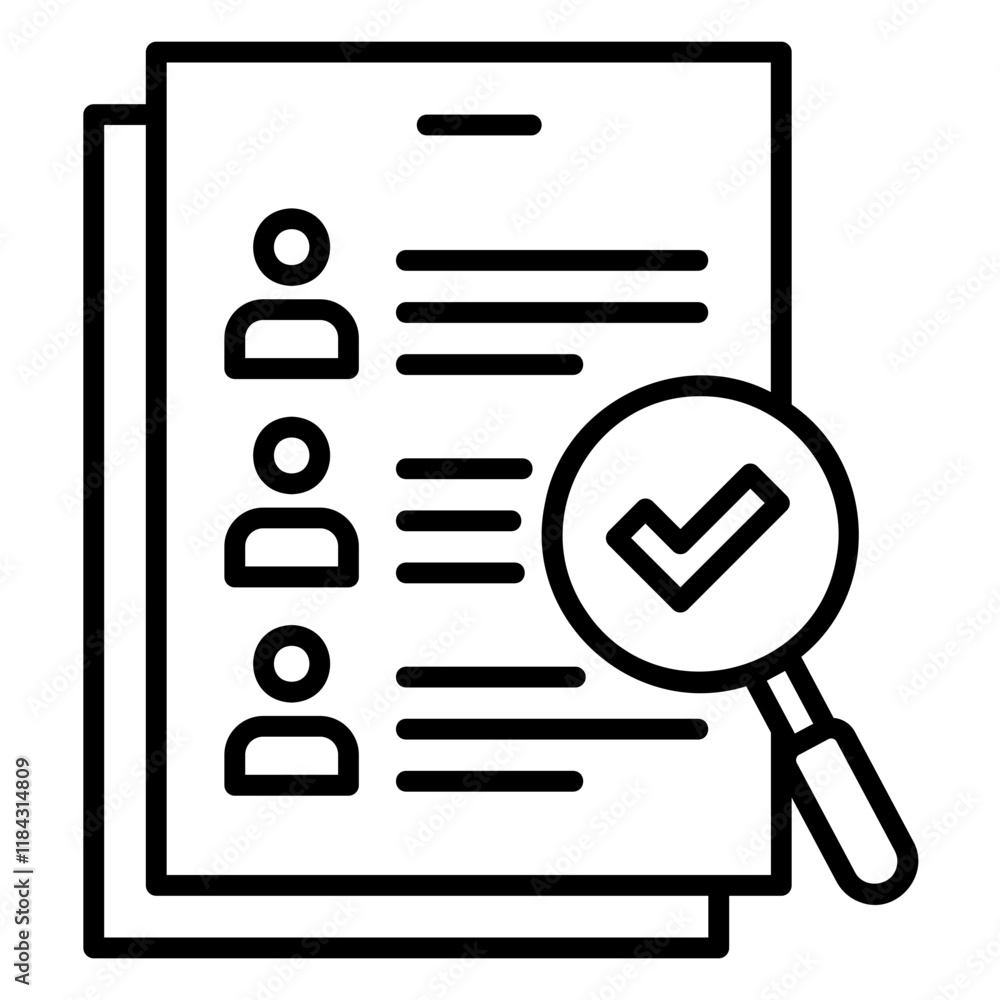 Employee performance evaluation icon to assess achievement Employee performance evaluation icon to assess achievement