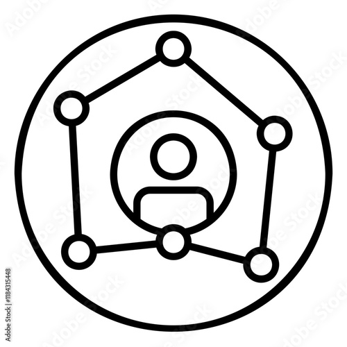 Skills chart icon for assessing a person's abilities