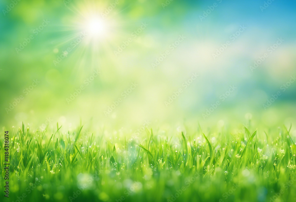 Sunlit Spring Meadow A Vibrant Display of New Growth and Freshness Sunlit Spring Meadow A Vibrant Display of New Growth and Freshness