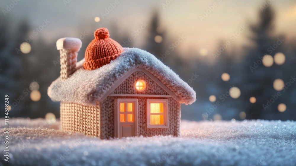 Naklejka premium Energy Efficiency: Saving Electricity Through Insulation