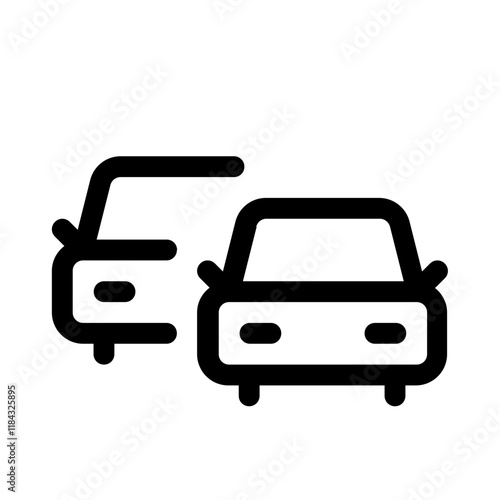 cars icon with line style, perfect for user interface projects