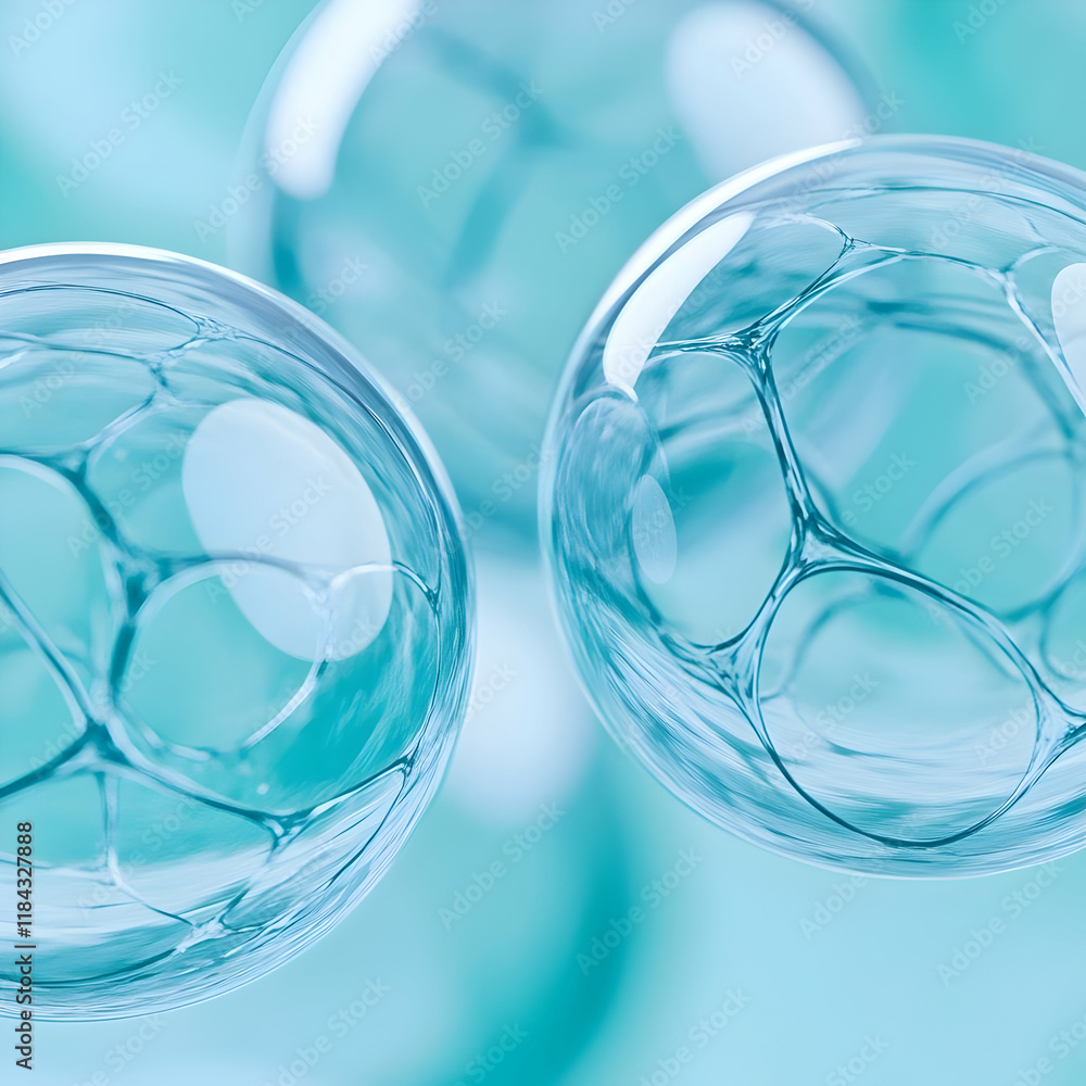 Abstract 3D Bubbles Background Abstract 3D Bubbles Background