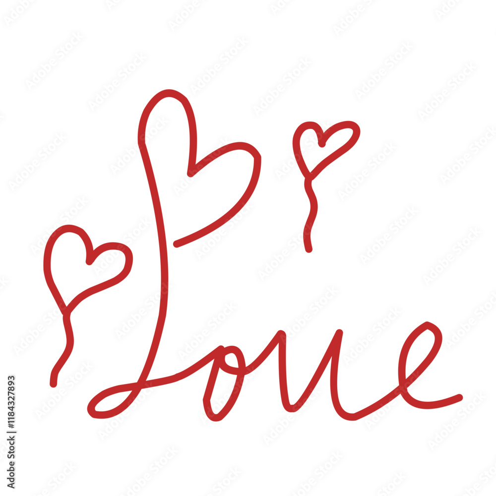 Decorative romantic illustration , heart vector Decorative romantic illustration , heart vector