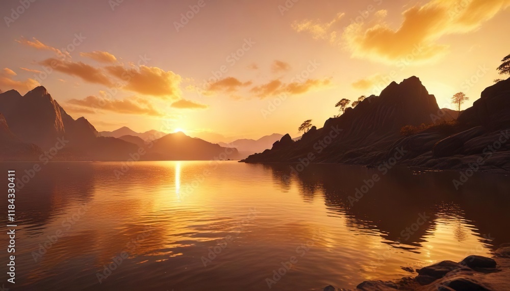 Beautiful sunset scene with a warm orange-yellow color scheme and intricate gold foil details, perfect for promoting relaxation and calmness , orange-yellow, warm glow, abstract golden yellow Beautiful sunset scene with a warm orange-yellow color scheme and intricate gold foil details, perfect for promoting relaxation and calmness , orange-yellow, warm glow, abstract golden yellow