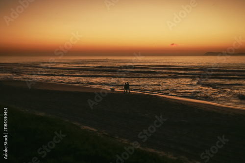 sunset at the beach gamboa