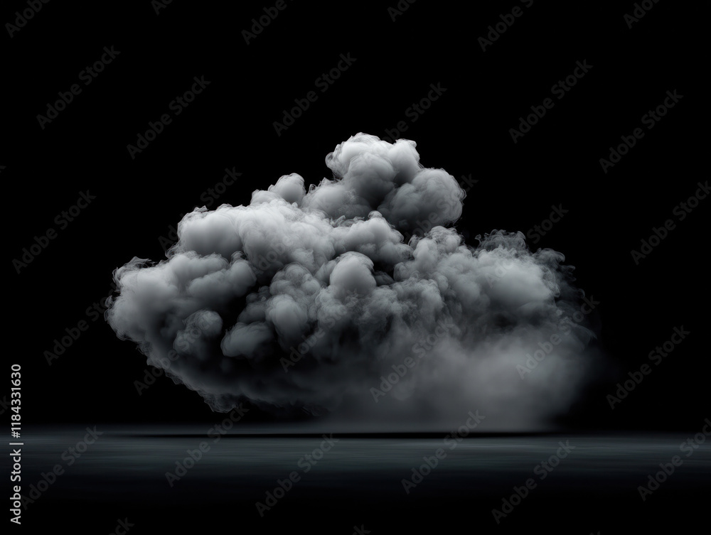 Naklejka premium Design a Realistic Black Smoke Backdrop: Enhance Your Projects with Depth, Drama, and a Moody Atmosphere for Stunning Visual Storytelling in Digital and Print Formats.