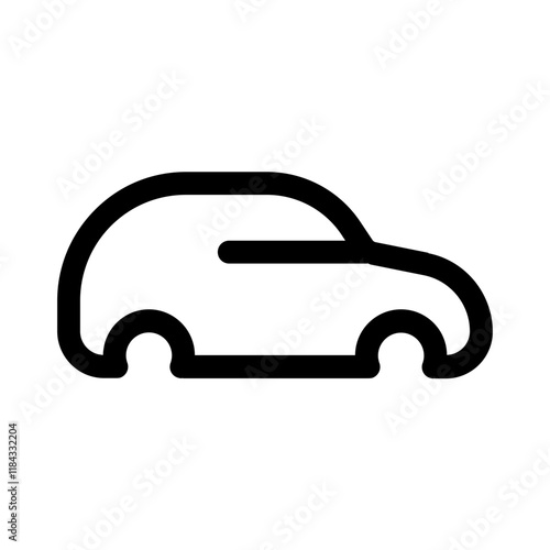 car frame icon with line style, perfect for user interface projects