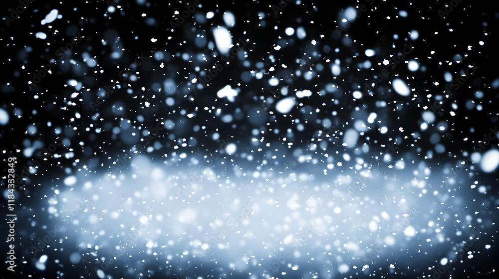 Obraz premium Falling Snow Abstract Background