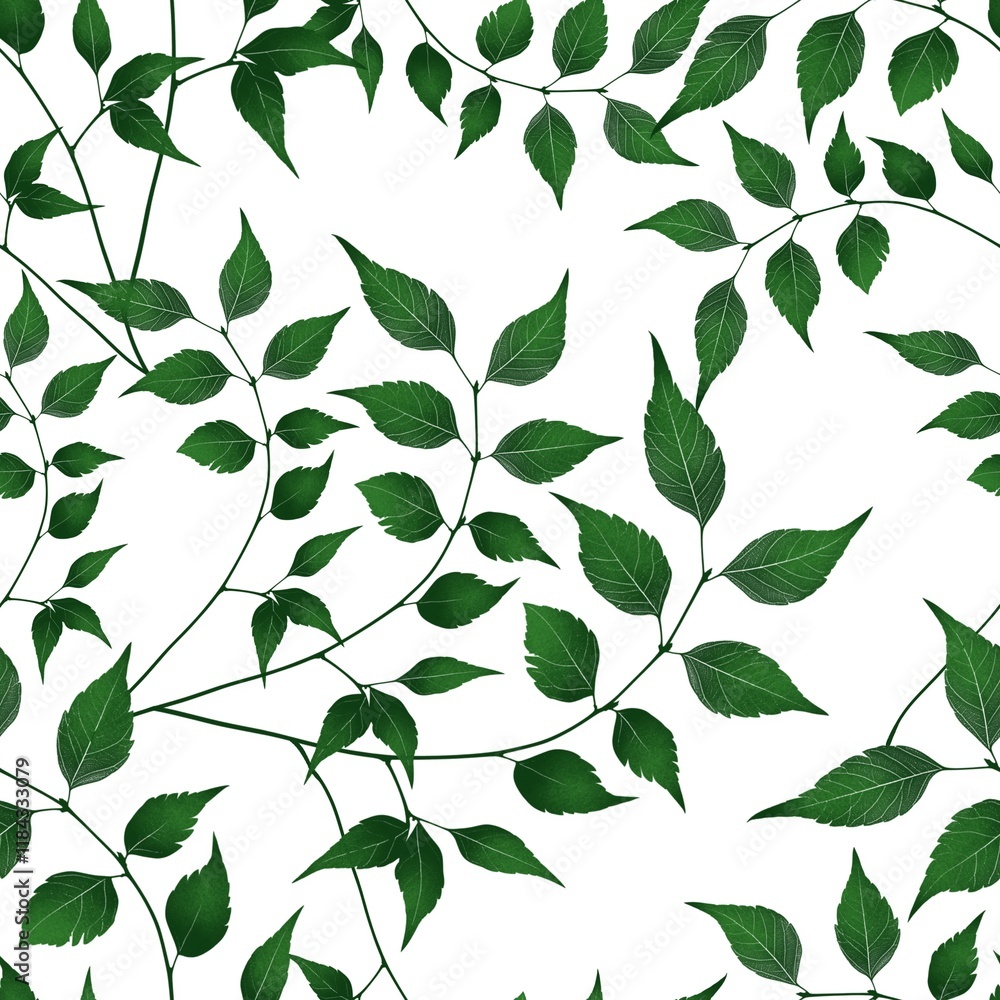 Botanical Garden Leaves Seamless Pattern Small Design Background for Prints, Textiles, Packaging, Fabrics, and Wrapping Paper Botanical Garden Leaves Seamless Pattern Small Design Background for Prints, Textiles, Packaging, Fabrics, and Wrapping Paper