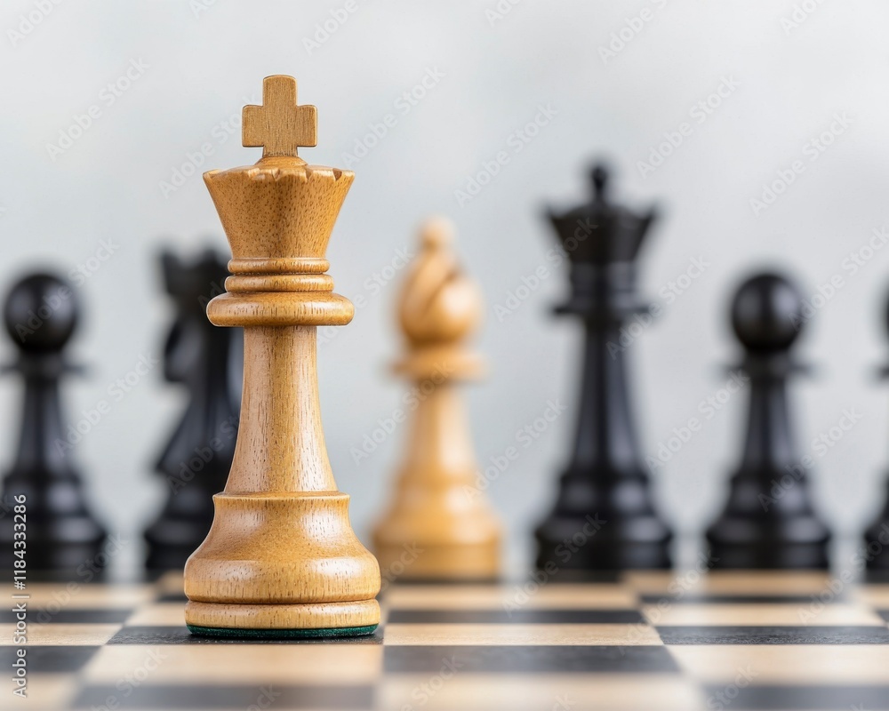 Strategic Focus on a Chess Piece Highlighting the Importance of Selective Decision-Making in Game Theory and Competitive Strategy Concepts Strategic Focus on a Chess Piece Highlighting the Importance of Selective Decision-Making in Game Theory and Competitive Strategy Concepts