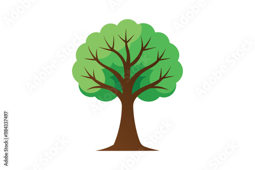 green tree vector design