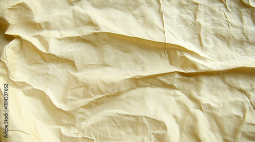 Wallpaper Mural Crumpled beige fabric with soft wrinkles and natural texture. Torontodigital.ca