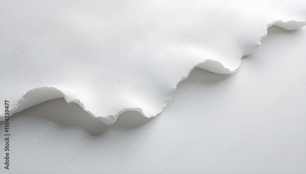 Obraz premium Abstract White Textured Paper Ripples