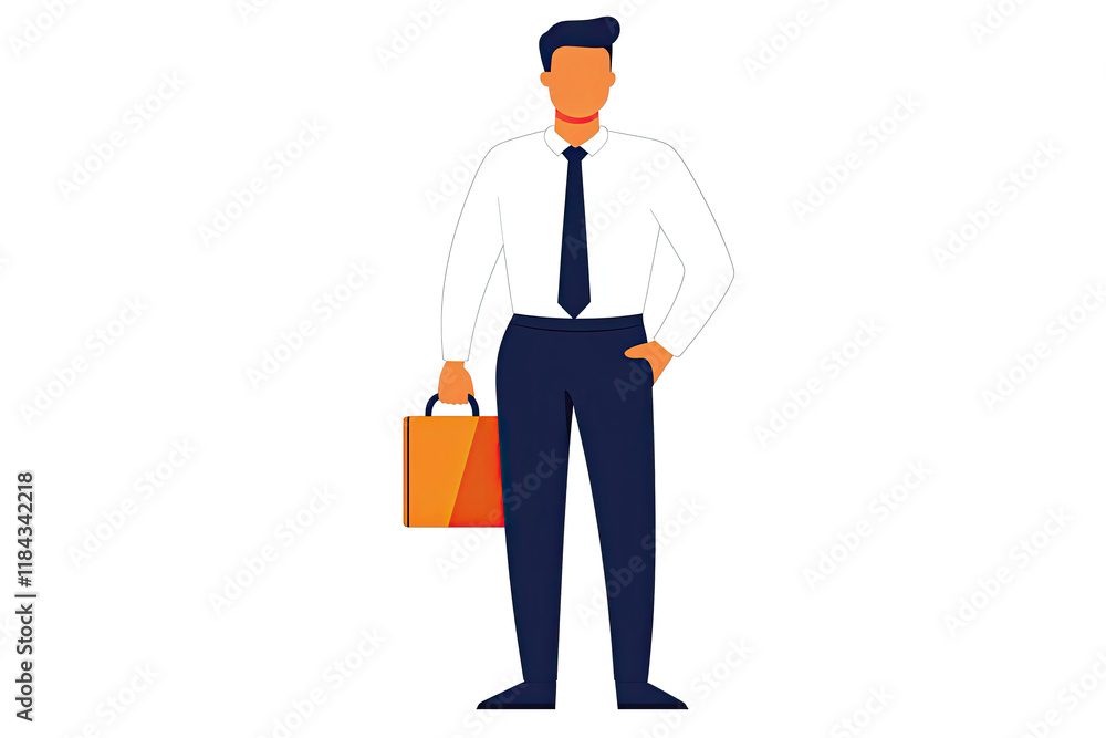 Silhouettes businessman concept. Professional man in a suit holding a briefcase, representing business success and leadership. Silhouettes businessman concept. Professional man in a suit holding a briefcase, representing business success and leadership.
