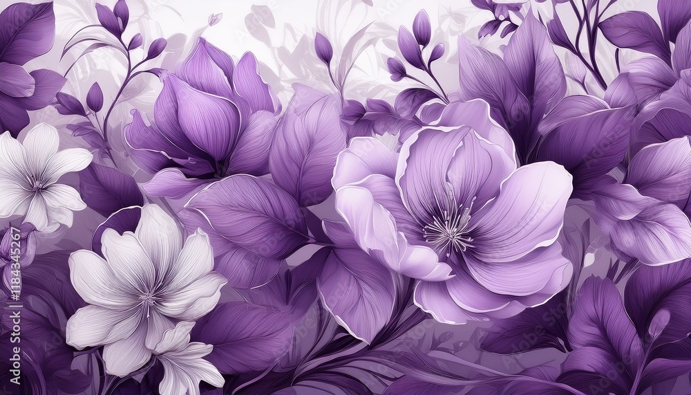 Seamless beautiful colorful spring flowers pattern graphic resource Seamless beautiful colorful spring flowers pattern graphic resource