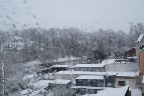 Snow and winter in Bochum photo