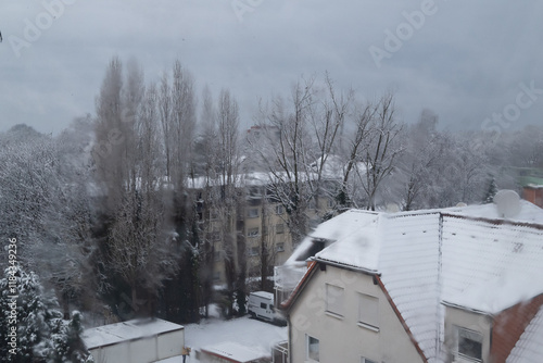 Snow and winter in Bochum photo