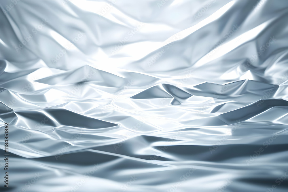 Obraz premium Abstract 3D Silver Drape Background