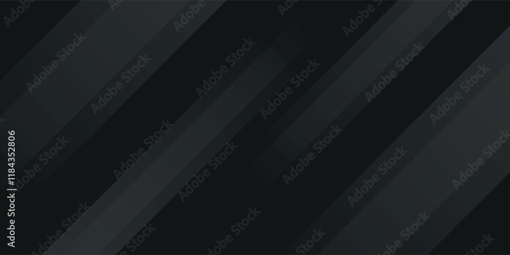 Black abstract background. Elegant dark diagonal shape elements. Modern luxury grey gradient graphic design. Black abstract background. Elegant dark diagonal shape elements. Modern luxury grey gradient graphic design.