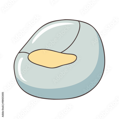 bean bag vector icon, furniture vector illustration - simple illustration of bean bag perfect for logos, and furniture-themed designs.