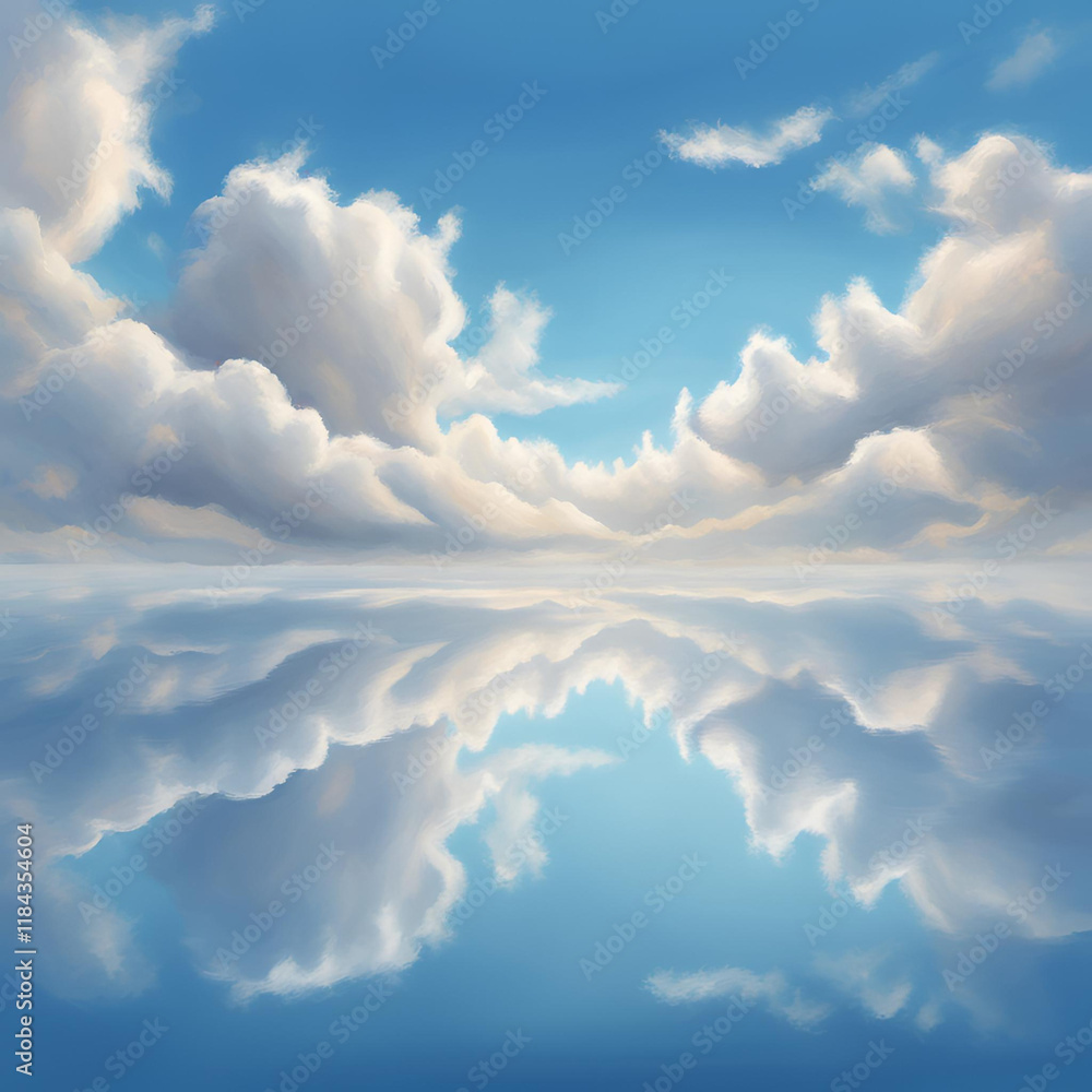 Fototapeta premium fluffy clouds white clouds blue sky with or without sun 