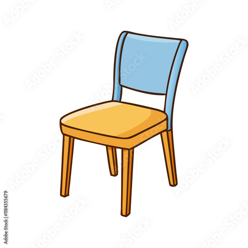 Wallpaper Mural dining chair vector icon, furniture vector illustration - simple illustration of dining chair perfect for logos, and furniture-themed designs. Torontodigital.ca