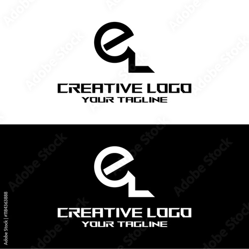 creative letter logo el design vector