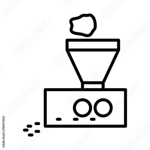 Ore Crusher Icon Design