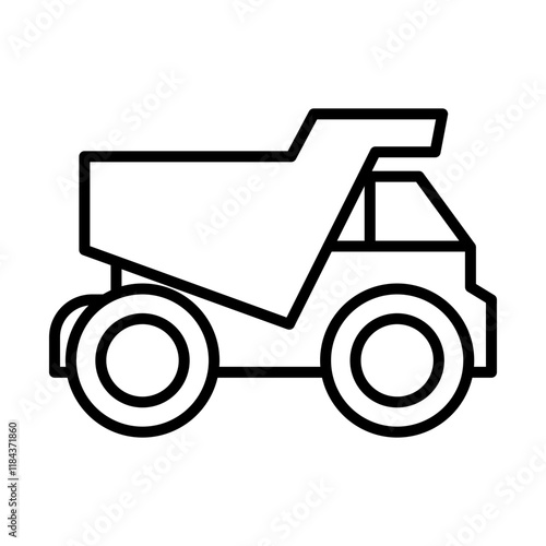 Mining Truck Icon Design