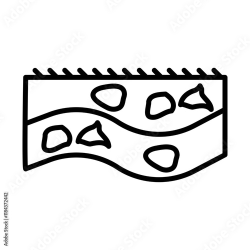 Mineral Deposit Icon Design