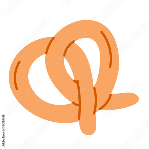 Isolated of French cookies on a white background