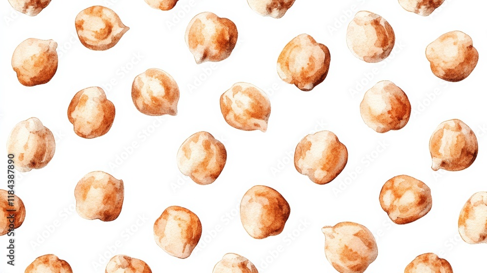 Grid pattern of chickpea flour besan, Indian food ingredient, realistic style, top view, isolated on white background Grid pattern of chickpea flour besan, Indian food ingredient, realistic style, top view, isolated on white background