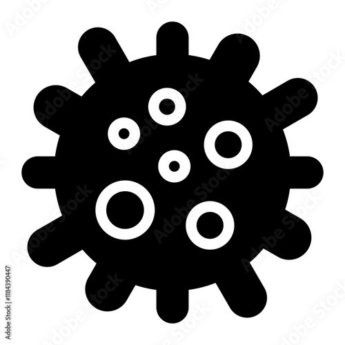 bacteria glyph icon