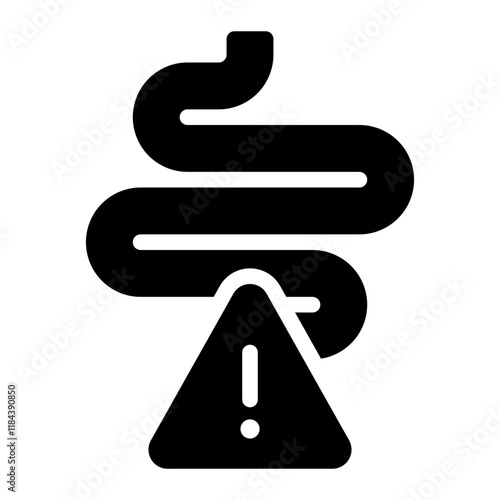 intestinal glyph icon