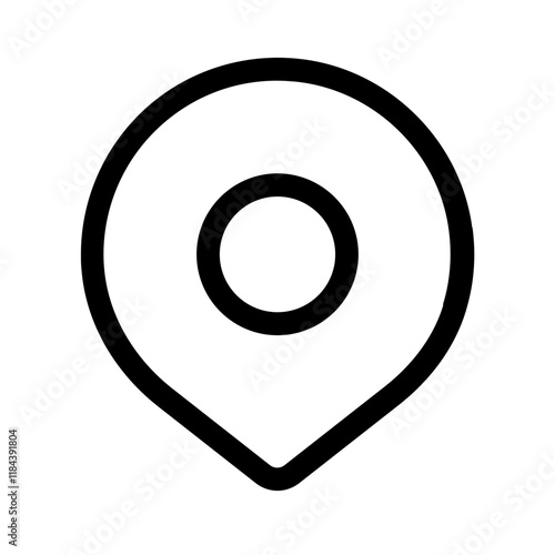 this location icon with line style, perfect for user interface projects photo