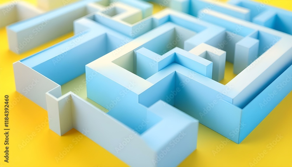 Abstract folded paper effect. Bright colorful yellow background. Maze made of paper. 3d rendering. Monochrome yellow paper abstract background. 3d wave pattern background. Abstract background design Abstract folded paper effect. Bright colorful yellow background. Maze made of paper. 3d rendering. Monochrome yellow paper abstract background. 3d wave pattern background. Abstract background design