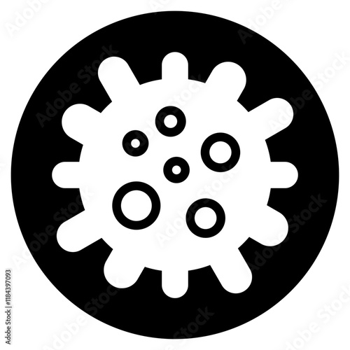 bacteria glyph icon