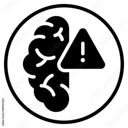 brain glyph icon
